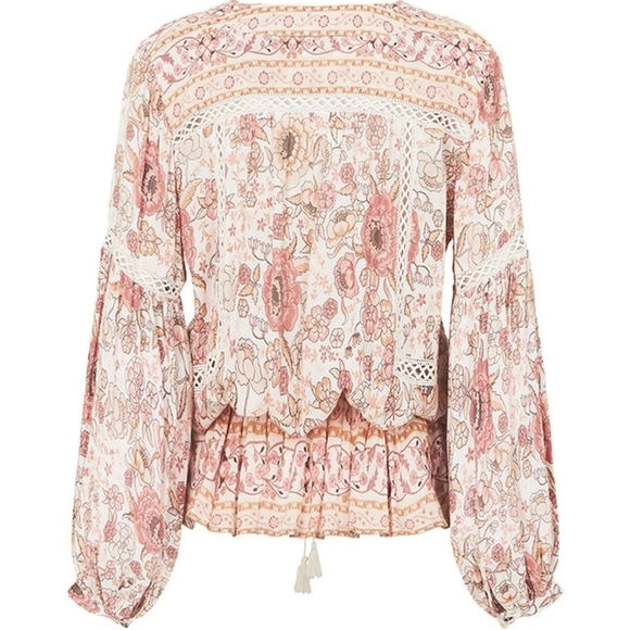 BNWT Spell designs zahara blouse rosewater pink S - Picture 5 of 8